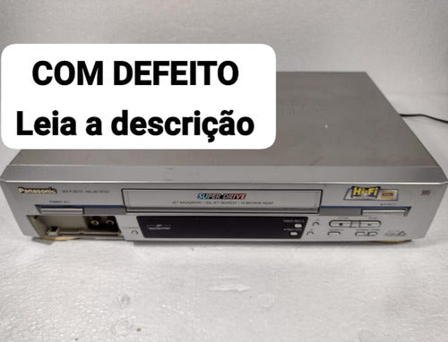 Vídeo Cassete Panasonic Vhs Fita K7 Nv-fj635 - Com Defeito 0