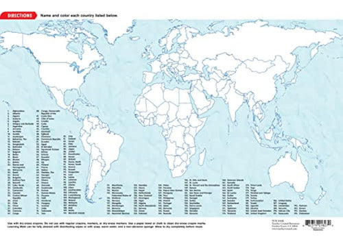 La Alfombrilla De Aprendizaje Del Mapa Del Mundo 2