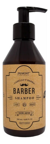 Kit Primont Barber Shampoo Cera Acondicionador Serum Barba 1