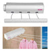 Retractable Extendable Clothesline Wall-Mounted 4-Line Clothes Dryer 2
