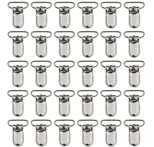 Marrywindix 25pcs 1" Pacifier Suspension Clips 0