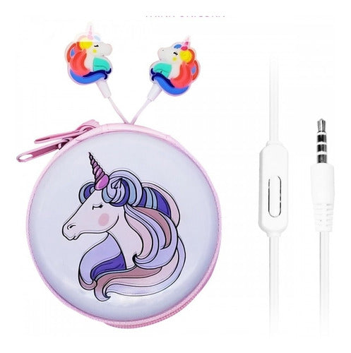 Zow Unicorn Hands-Free Headphones with Case - High Quality 1