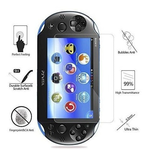 2 Protector Pantalla + 2 Protect Traseros Sony Ps Vita 2000 1