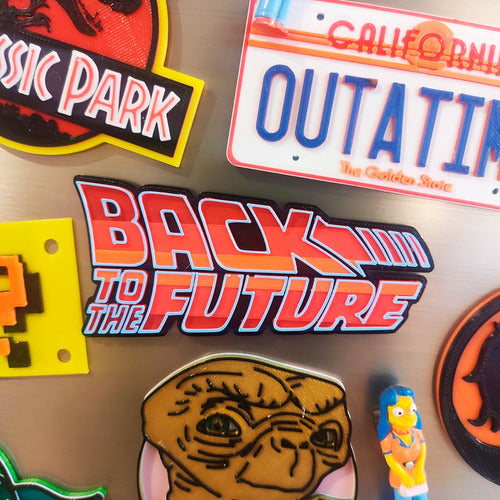 PlasticMonkey.3D Back To The Future Logo Decorative Magnet 1