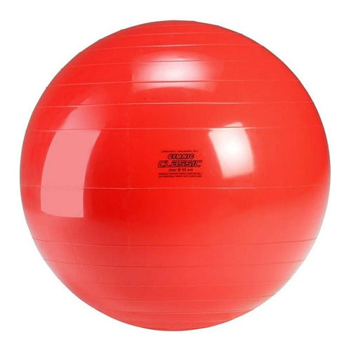 Imported 300 Kg 85 cm Gymnic Fitball for Balance and Exercise - Red 0
