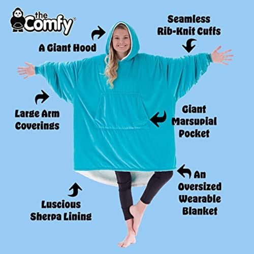 El Comfy Original | Manta Portátil De Microfibra Y Sherpa De 2