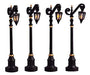 Lemax Christmas Colonial Street Lamp Set of 4 Batteries 2