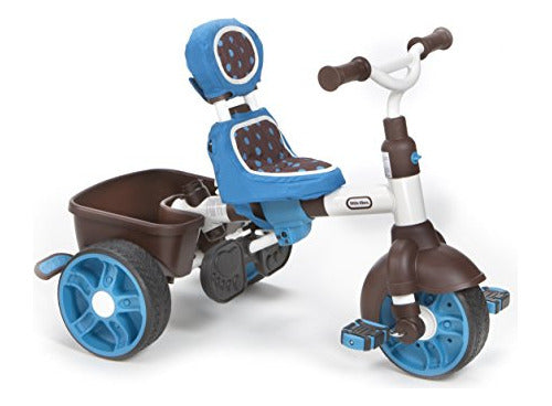 Little Triciclos 4-en-1 Paseo En Trike, Azul / Blanco, Edici 2