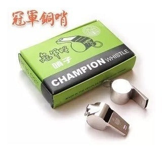 Champion Silbato Metalico Con Bolita Profesional Deportes Transito 4