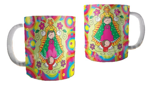 Imprimi Kits Plantillas Sublimar Tazas Virgen De Guadalupe Diseños Mockup 0