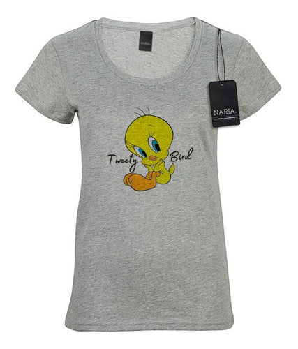 Ladies' Tweety Image Art Logo T-Shirt - Pstwe2 2