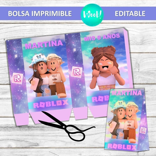 Wook Imprimibles Printable Editable Roblox Pink Avatars Bag 1