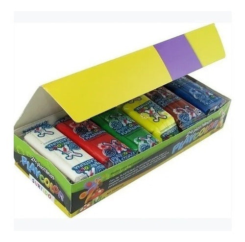 Playcolor Modeling Clay 20g Box of 24 Assorted Units 0