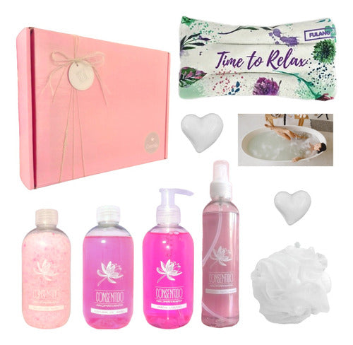 Zen Spa Rose Aroma Relaxation Gift Box for Women - Set Caja Regalo Box Mujer Zen Spa Rosas Kit Aroma N14 Relax