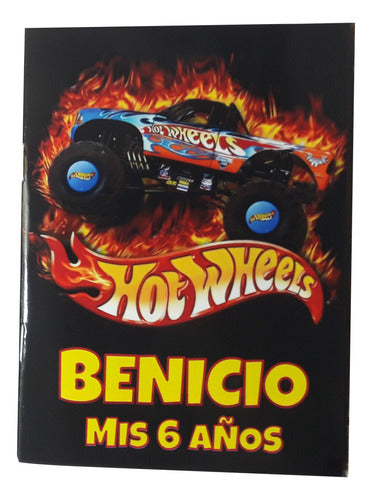 Souvenir Hotwheels 10 Anotadores 10 Gomas Y 10 Lapiz Negro 0