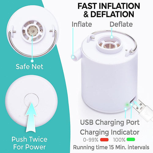 Circa Air Mini Portable Air Pump for Inflatables, Mini B 2