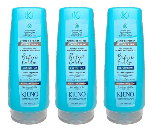 Kleno 3 Cremas Para Peinar Perfect Curly Definition X 200 Cc 0