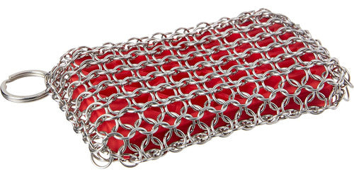 Lodge Chainmail Scrubbing Pad, Red 0