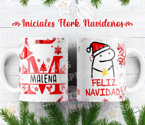 Imprimi Kits Plantillas Tazas Navidad Flork Alfabeto Diseño Sublimar 6