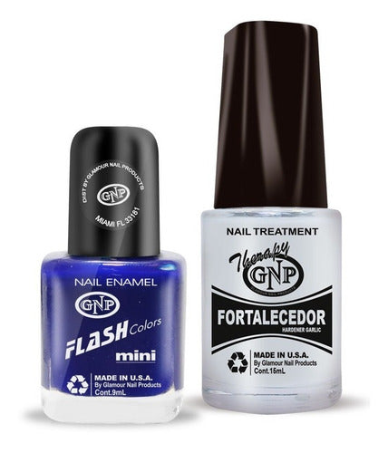 Fortalecedor De Ajo Y Esmalte Gnp 9ml Nro.45 Azul Intenso 0