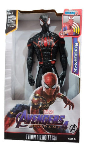 Spider-Man Muñeco Spiderman Black Sonido Alternativo 30cm 0