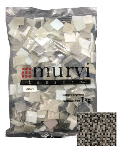 Venetian Mosaic Tiles 1 Kg Bag Gray Murvi 0