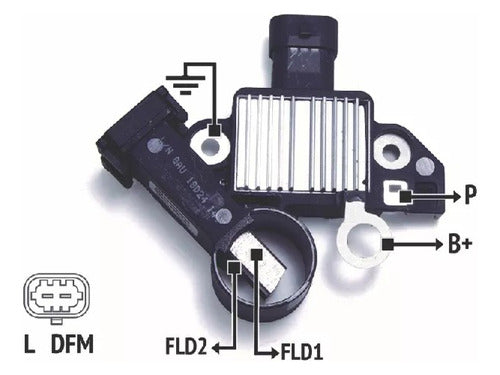 Nosso Voltage Regulator Alternator T.delco Rnd 500187 0