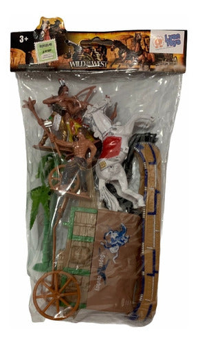 Wild the Best West Set De Carruaje Cowboys - 4 Indios - En Bolsa 1