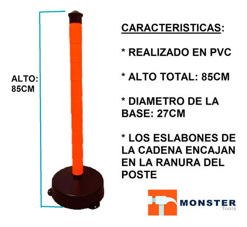 Monster Tools 85cm High Demarcation Post Column 5