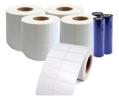 Self-Adhesive Labels 40x25 + 3 Ribbons Ideal for Ml Full 0