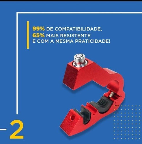 Trava De Manete E Manopla + Trava Para Capacete Tecklock 4