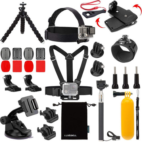 Kit De 14 Accesorios Para Camara Go Pro, Akaso (xmp) 0