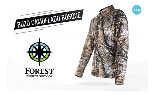 Forest Buzo Friza Camuflado Bosque Seco 3D 2