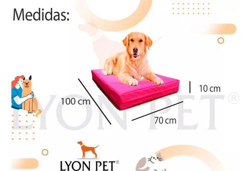 LYON PET Waterproof Mattress with Cover 100x70 for Large Breeds 2