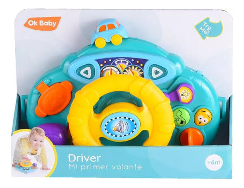 OK Baby Mi Primer Volante Driver Con Luz Y Sonido 0