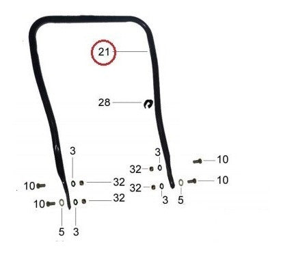 Dibra Lower Handle R62n / R65n / R68n / R70n / R75n 1