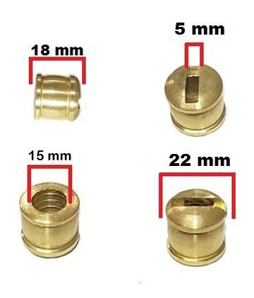 10pçs Botão Concavo 22mm Cutelaria Faca Guarda Latão Rasgo 5 1