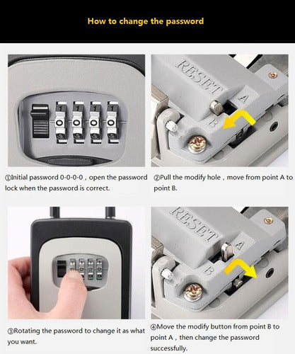 Portable Servus Lock Box with 4-Digit Password 3
