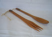 Bariloche Set of Handcrafted Wooden Spoon and Fork - Rustic Style 1