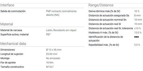 Sensor Inductivo M12 Pnp Na No Rasado Balluff - Bes02wk 3