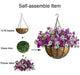 Lesrant Hanging Basket with Artificial Flowers 2