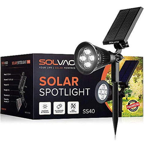 Solvao Solar Spotlight (Upgraded) - Ultra Brillante, Resistente 0