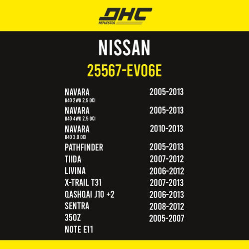 OHC Airbag Ribbon Nissan X-Trail 2013 N°25567-EV06E 7