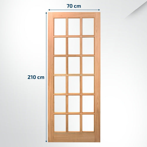 Folha De Porta Maciça 210x70cm Eucalipto Pm14 Estilo Wt 1