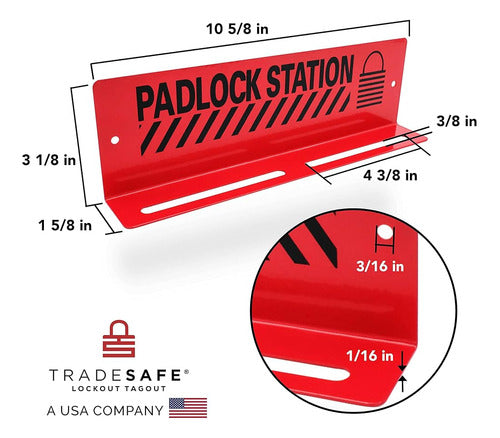 Estación De Cerraduras De Bloqueo Y Etiquetado Tradesafe - E 1