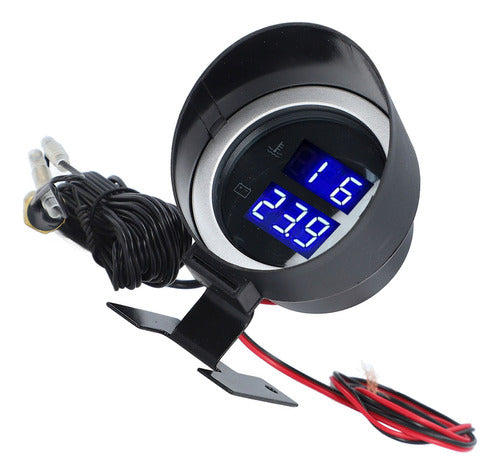 Voltímetro Digital 2 Em 1 Volt, Medidor De Temperatura De Ág 6