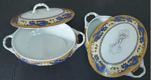 Set X 2 Soperas Porcelana Inglesa Ming 3