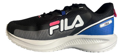 Fila Women's Transition Black with Gray and Blue Sneakers 1