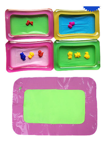 Inflatable Sand Tray for Kids - 42 * 28cm Multicolor Plastic Table 0