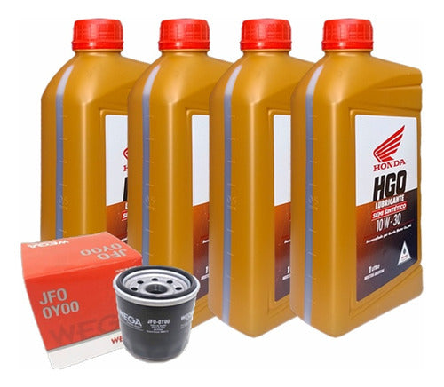 Kit Service Filtro Aceite Honda Nc 700 750x + Semi 10w30 0